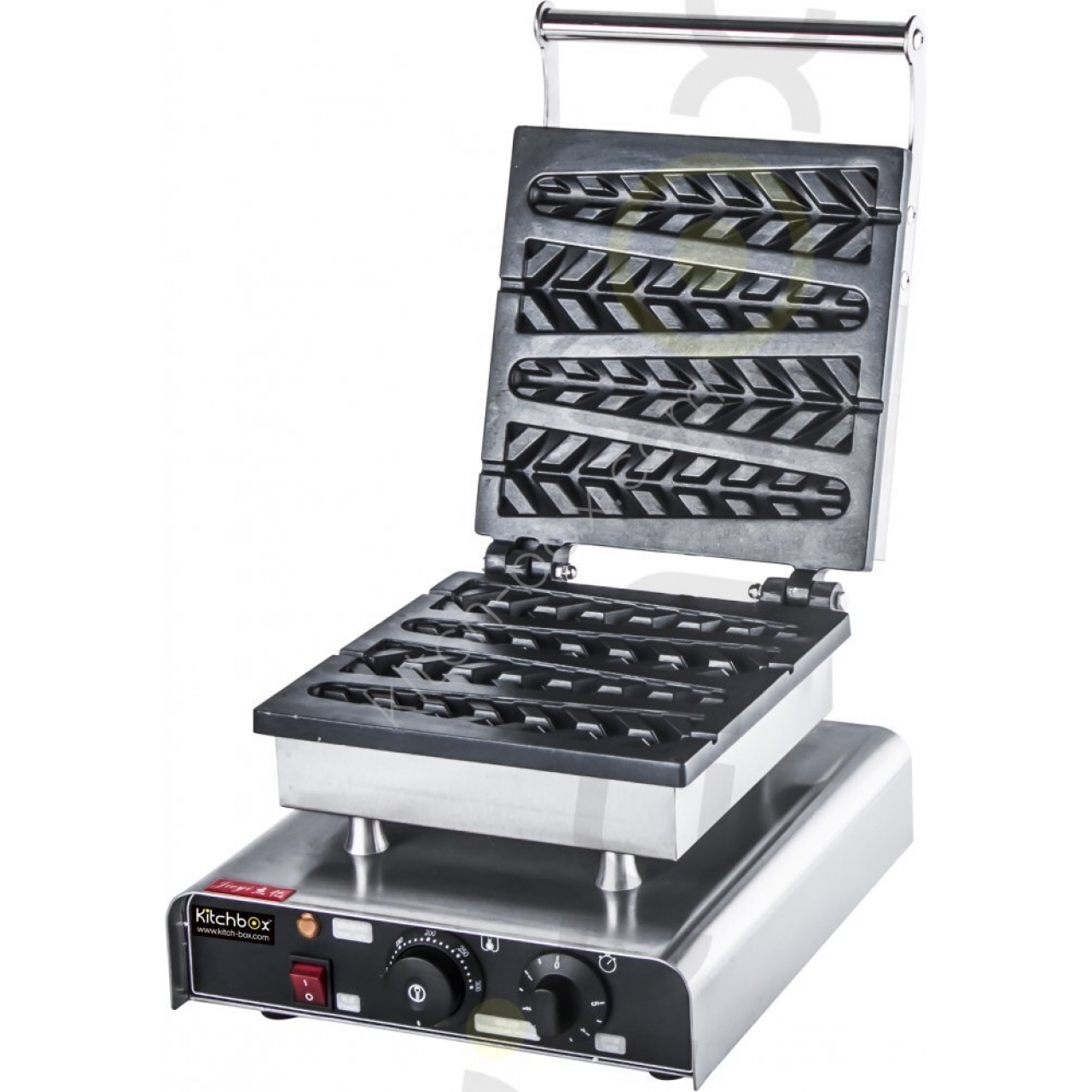 Kitchbox Ticari Endüstriyel  Stick Üçgen Stick Waffle Makinesi