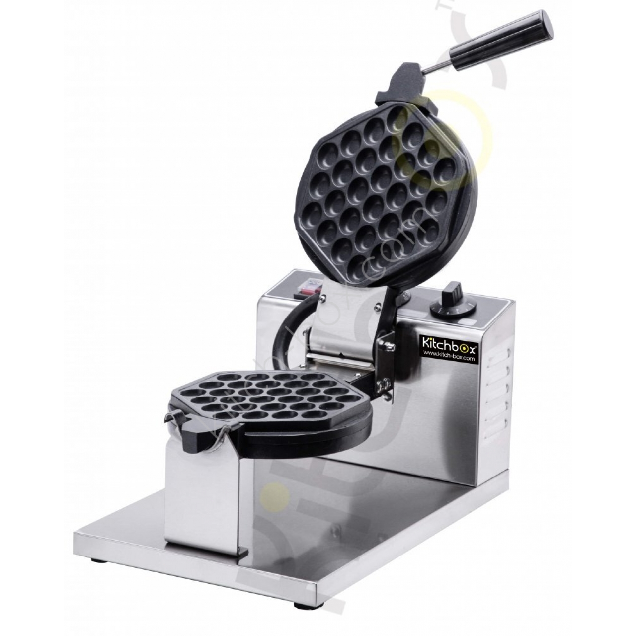 Kitchbox Ticari Endüstriyel Bubble Waffle Makinesi (180 Derece Dönüşlü Profesyonel Model)