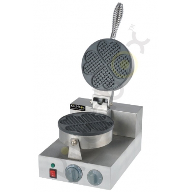 Kitchbox Ticari Endüstriyel Liege Kalp Waffle Makinesi
