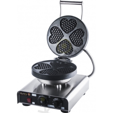 Kithcbox Ticari Endüstriyel Kalp Waffle Makinesi